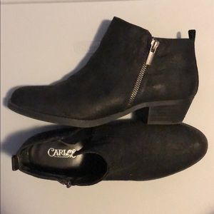 Carlos Santana Black Booties